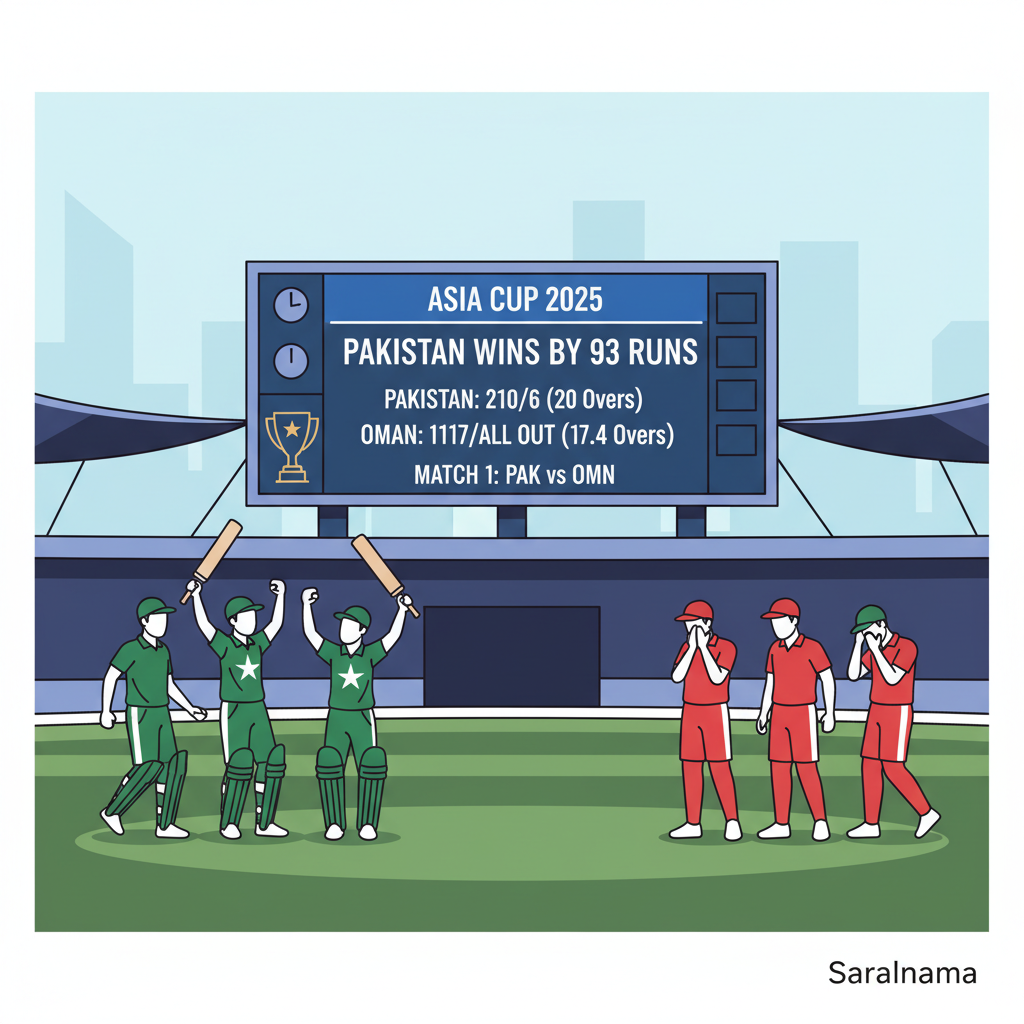 Pakistan Beats Oman by 93 Runs in Asia Cup 2025 Opener
