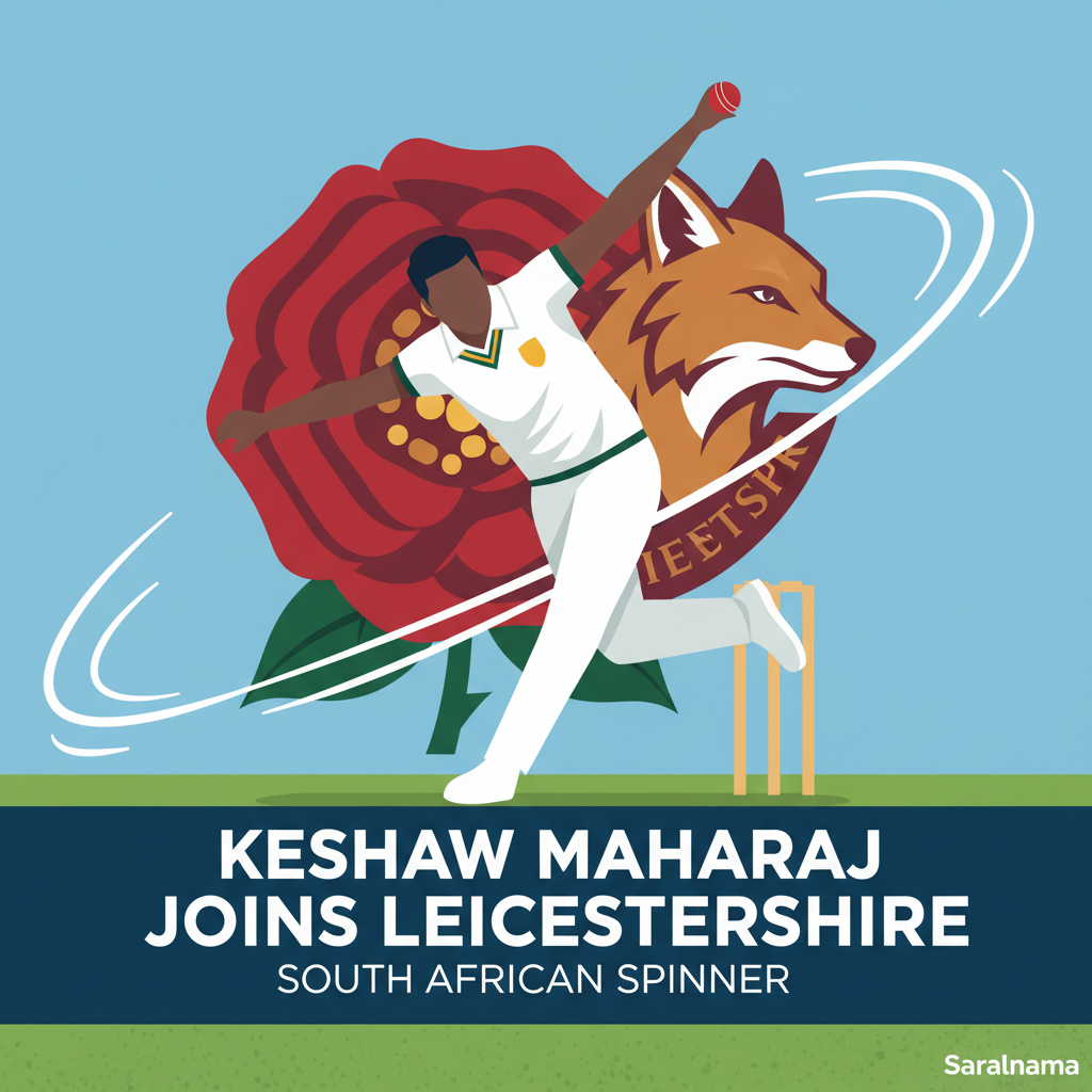 South African Spinner Keshav Maharaj Joins Leicestershire