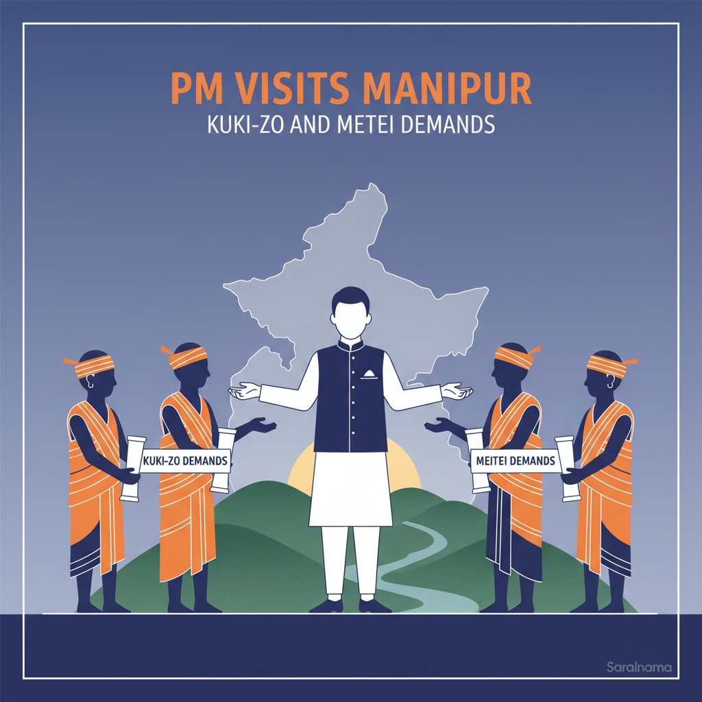 PM Modi Visits Manipur: Kuki-Zo and Meitei Demands