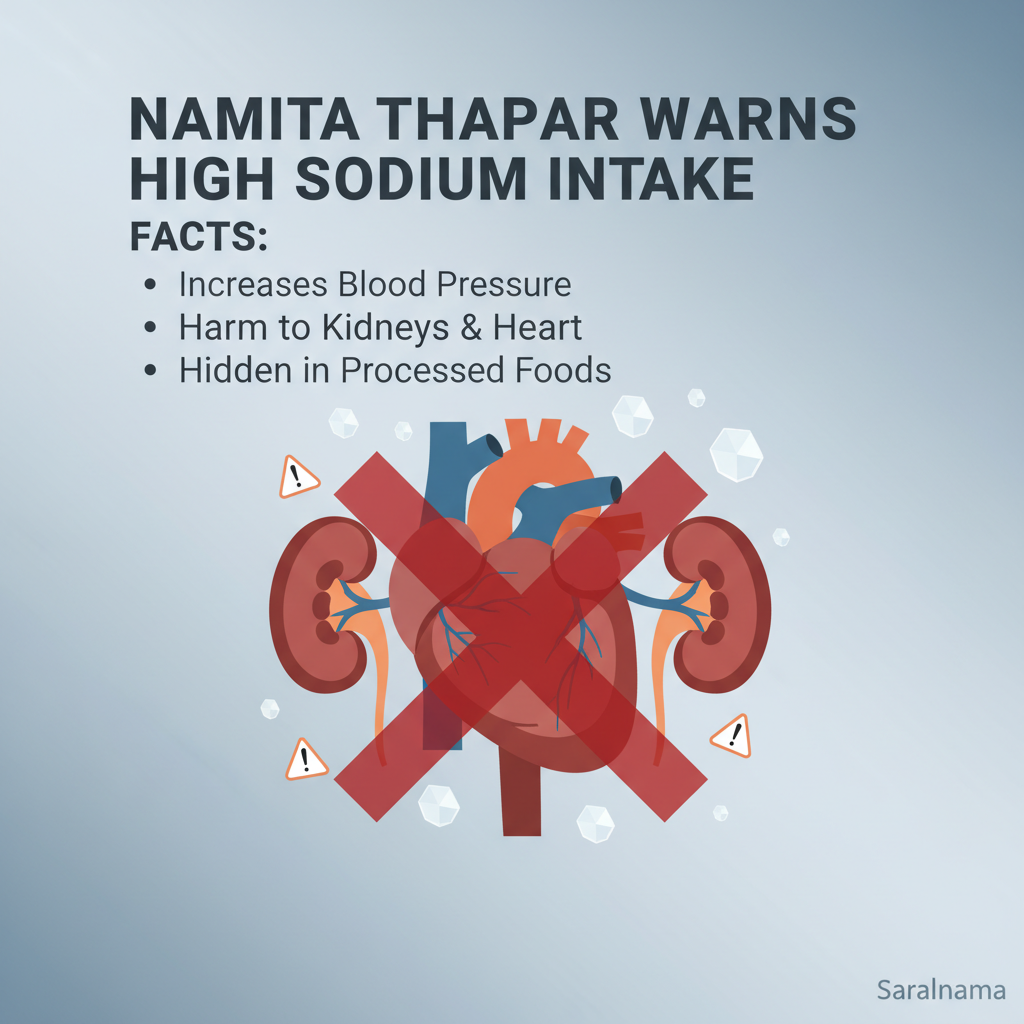 Namita Thapar Warns About High Sodium Intake