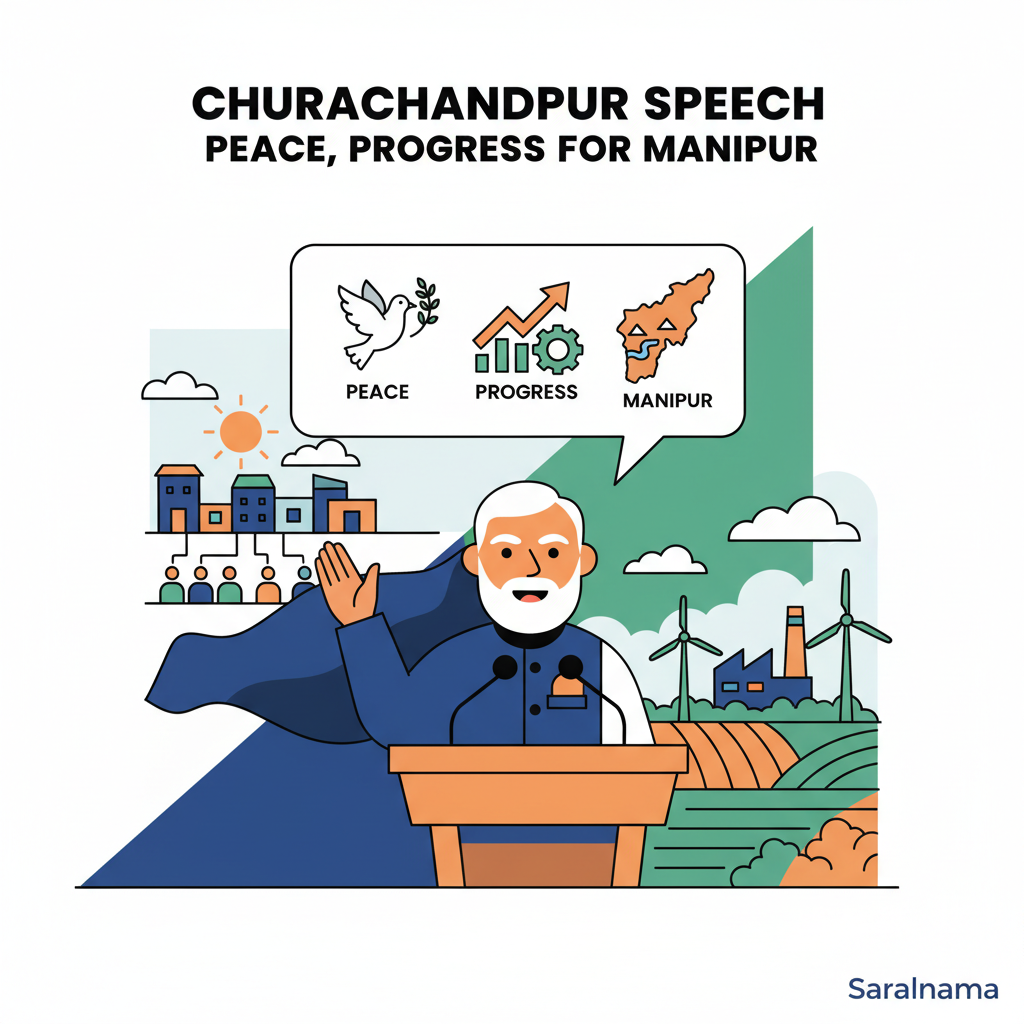 PM Modi's Churachandpur Speech: Peace, Progress for Manipur