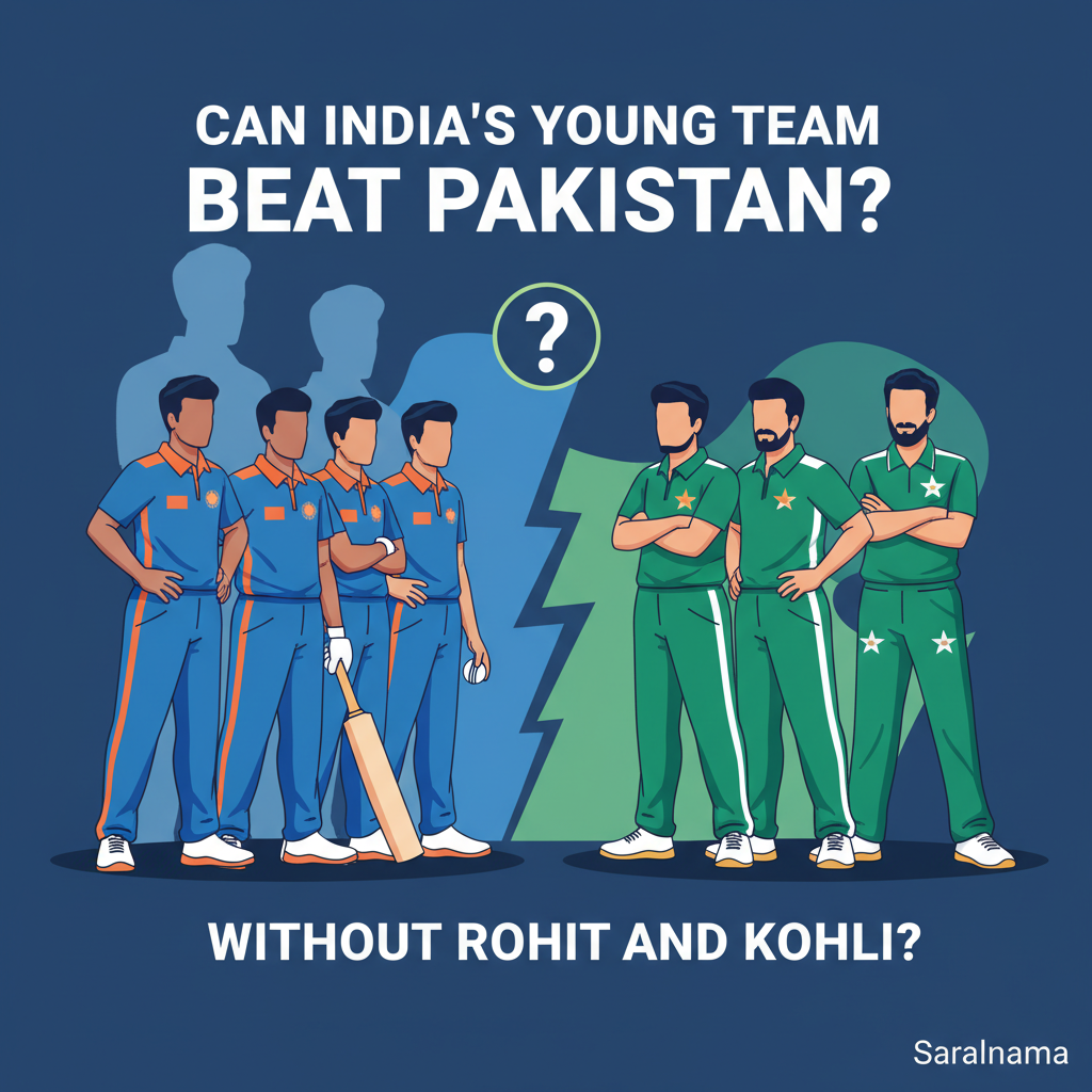Can India's Young Team Beat Pakistan Without Rohit and Kohli?