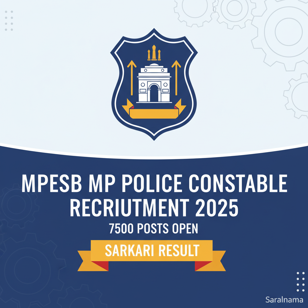 MPESB MP Police Constable Recruitment 2025: 7500 Posts Open