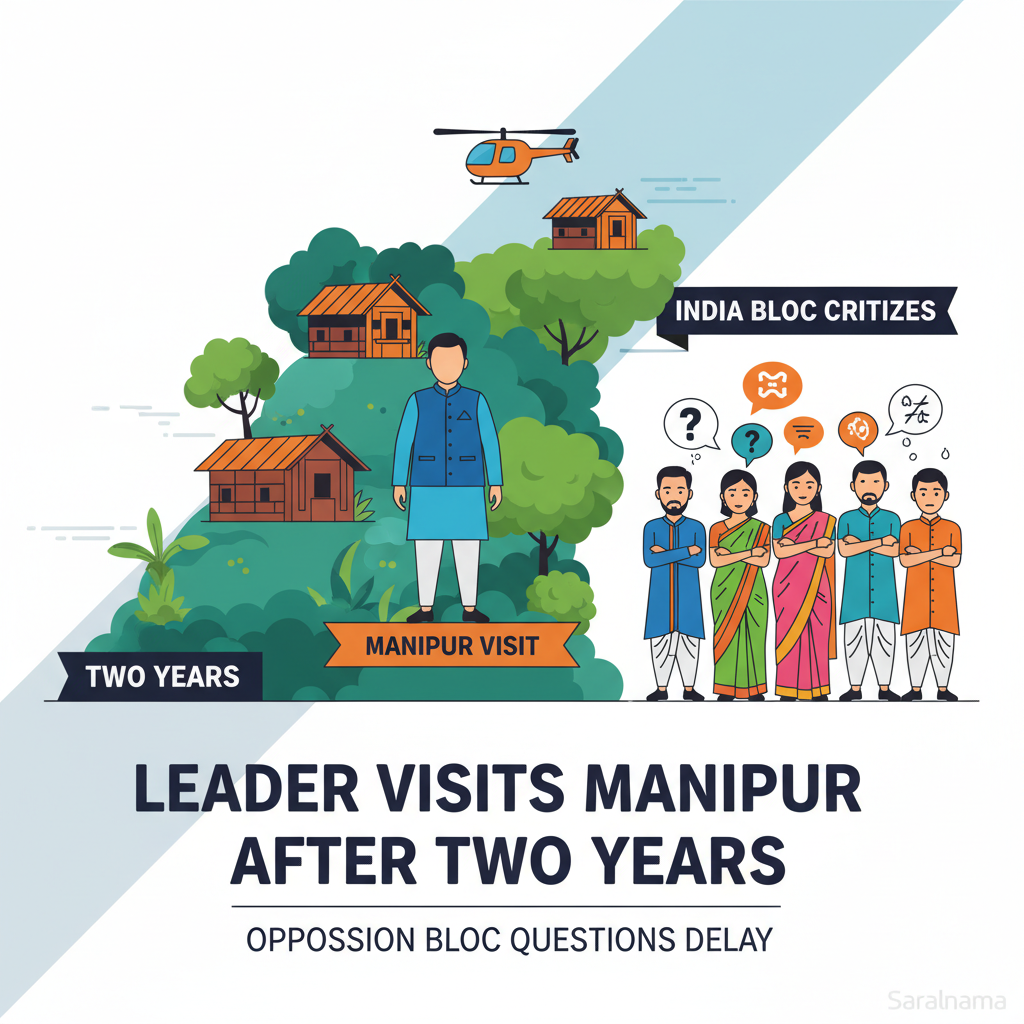 PM Modi Visits Manipur After Two Years, INDIA Bloc Criticizes