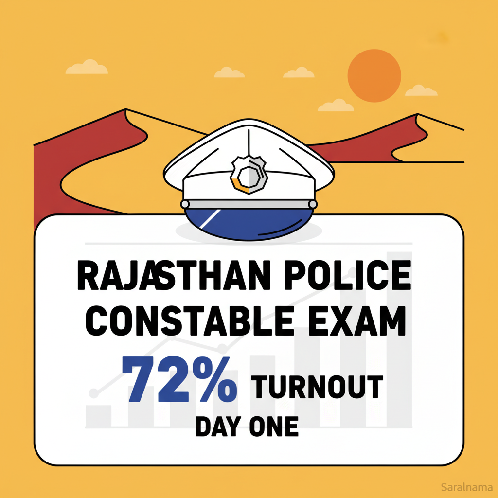 Rajasthan Police Constable Exam: 72% Turnout on Day One