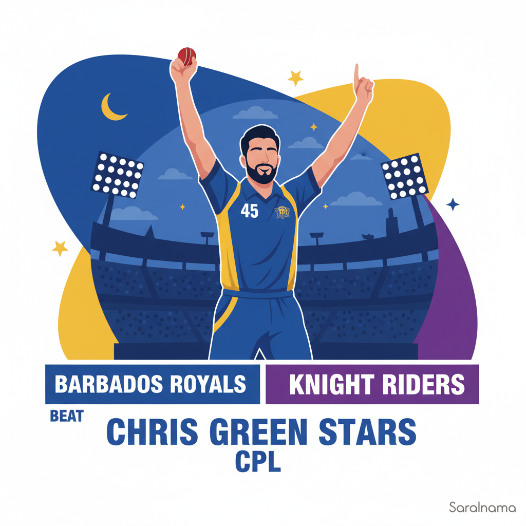 Chris Green Stars as Barbados Royals Beat Knight Riders in CPL