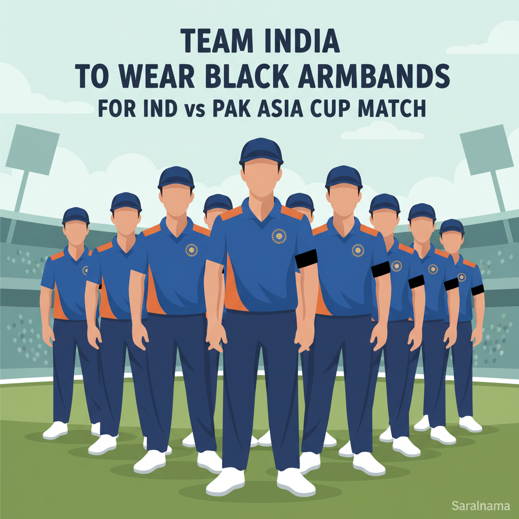 Team India to Wear Black Armbands for IND vs PAK Asia Cup Match