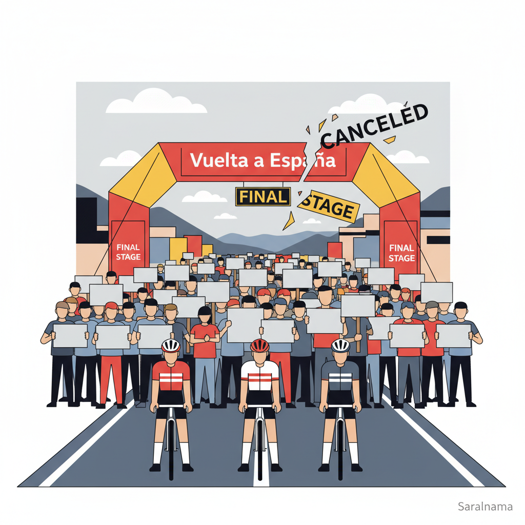Final Stage of Vuelta Cycling Race Canceled Due to Protests