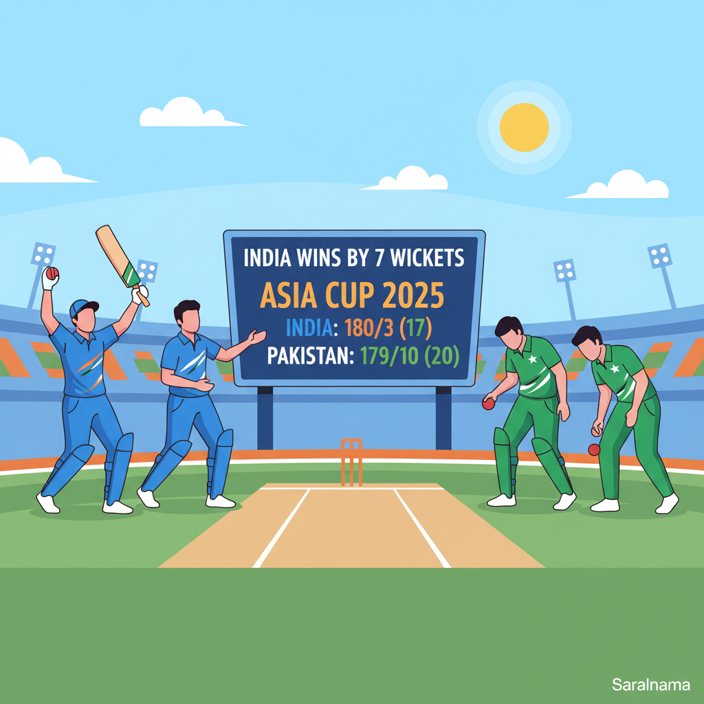 India Beats Pakistan by 7 Wickets in Asia Cup 2025