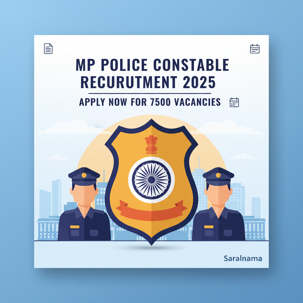MP Police Constable Recruitment 2025: Apply Now for 7500 Vacancies