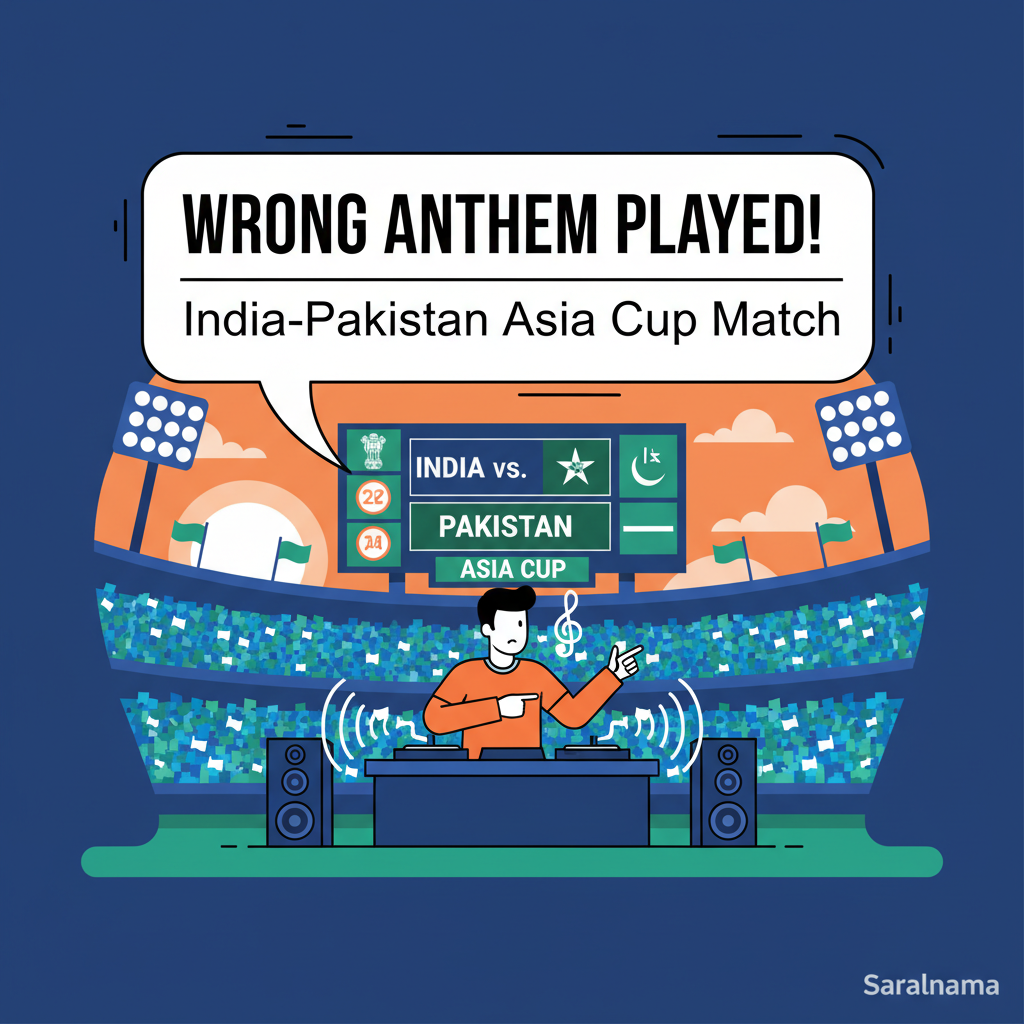 DJ Plays Wrong Anthem at India-Pakistan Asia Cup Match