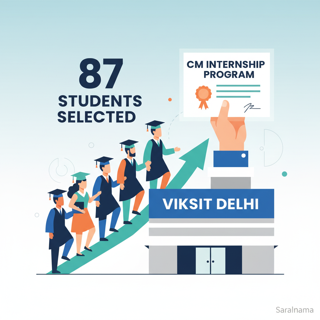 87 Students Selected for Viksit Delhi CM Internship Program