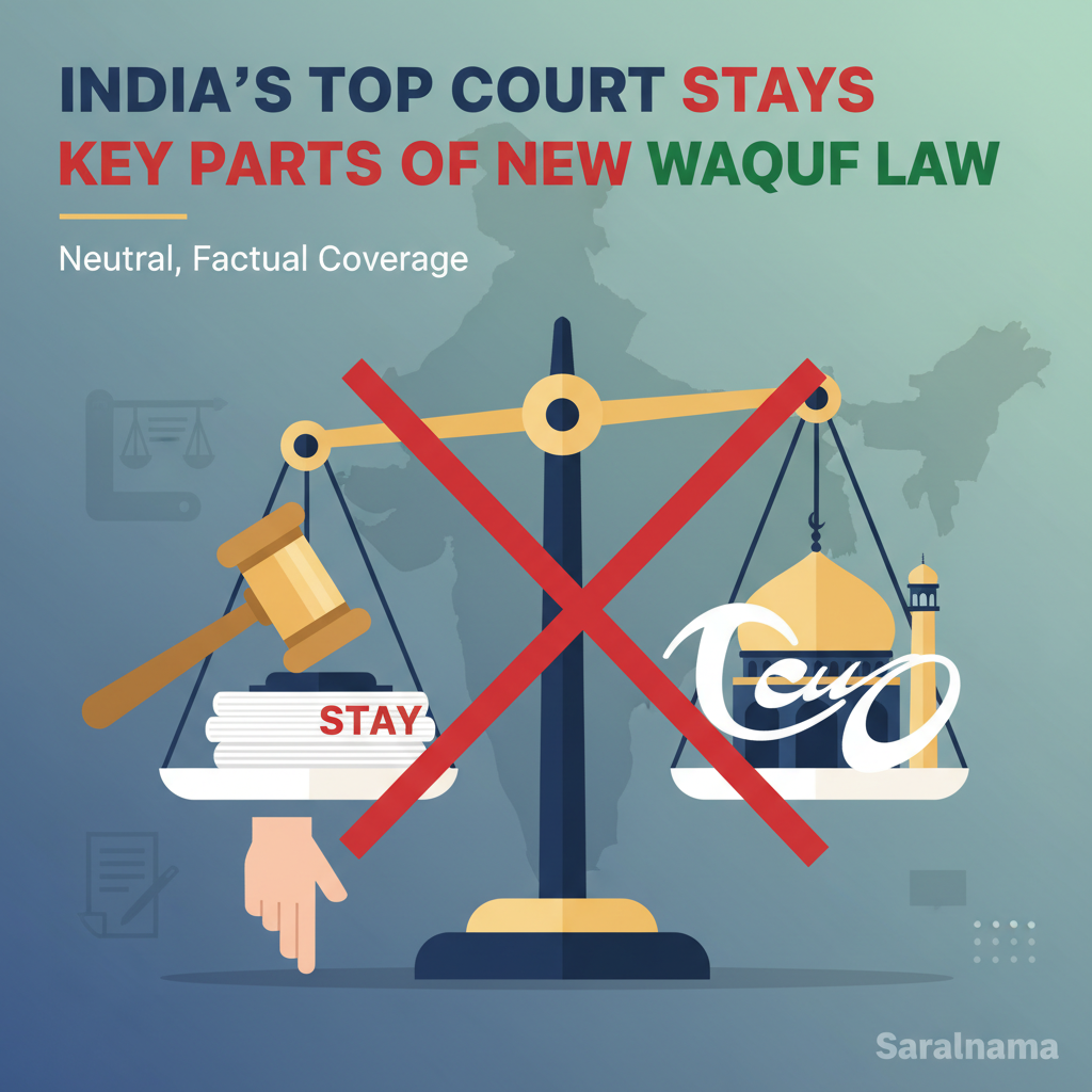 India's Top Court Stays Key Parts of New Waqf Law