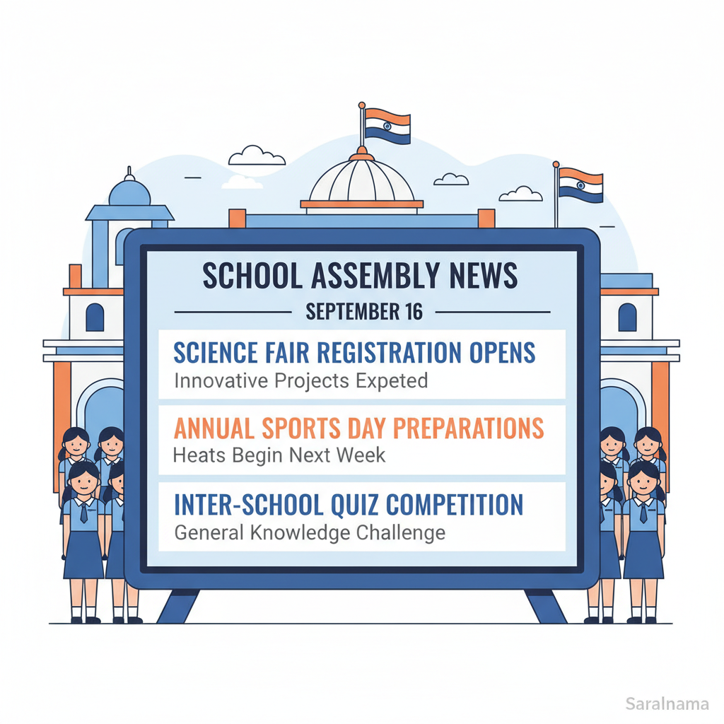 School Assembly News Headlines for September 16