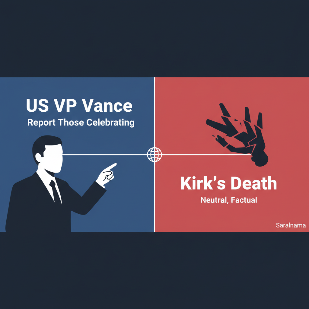 US VP Vance: Report Those Celebrating Kirk's Death