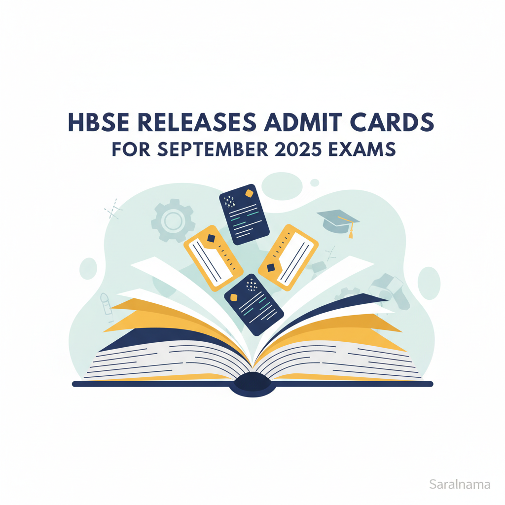HBSE Releases Admit Cards for September 2025 Exams