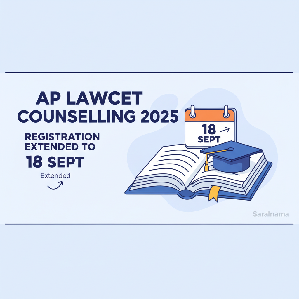 AP LAWCET Counselling 2025: Registration Extended to 18 Sept