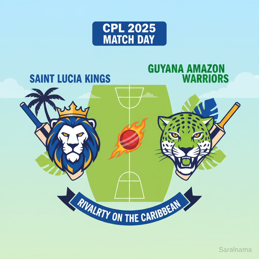 CPL 2025: Saint Lucia Kings vs Guyana Amazon Warriors
