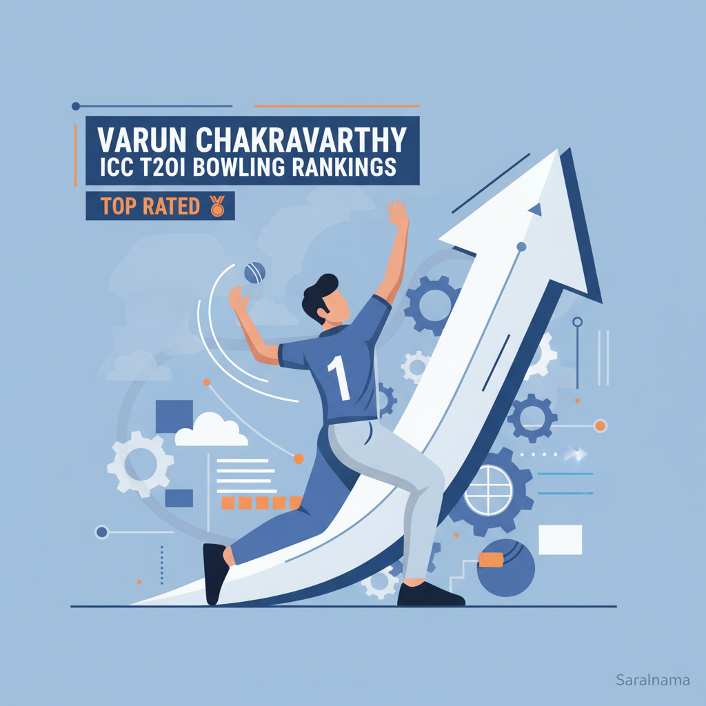 Varun Chakaravarthy Tops ICC T20I Bowling Rankings