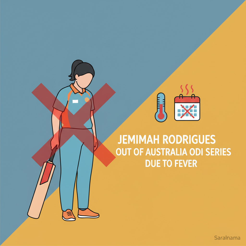 Jemimah Rodrigues Out of Australia ODI Series Due to Fever