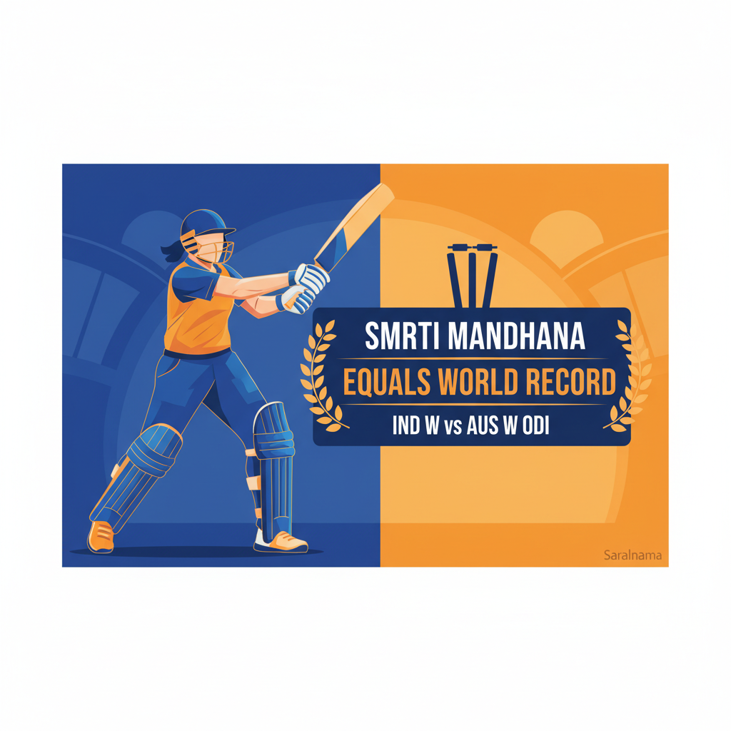Smriti Mandhana Equals World Record in IND W vs AUS W ODI
