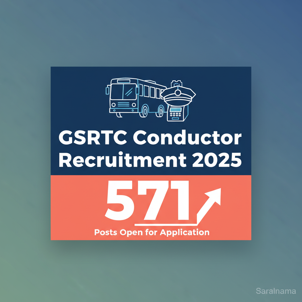 GSRTC Conductor Recruitment 2025: 571 Posts Open for Application