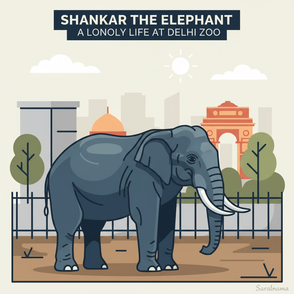 Shankar the Elephant: A Lonely Life at Delhi Zoo