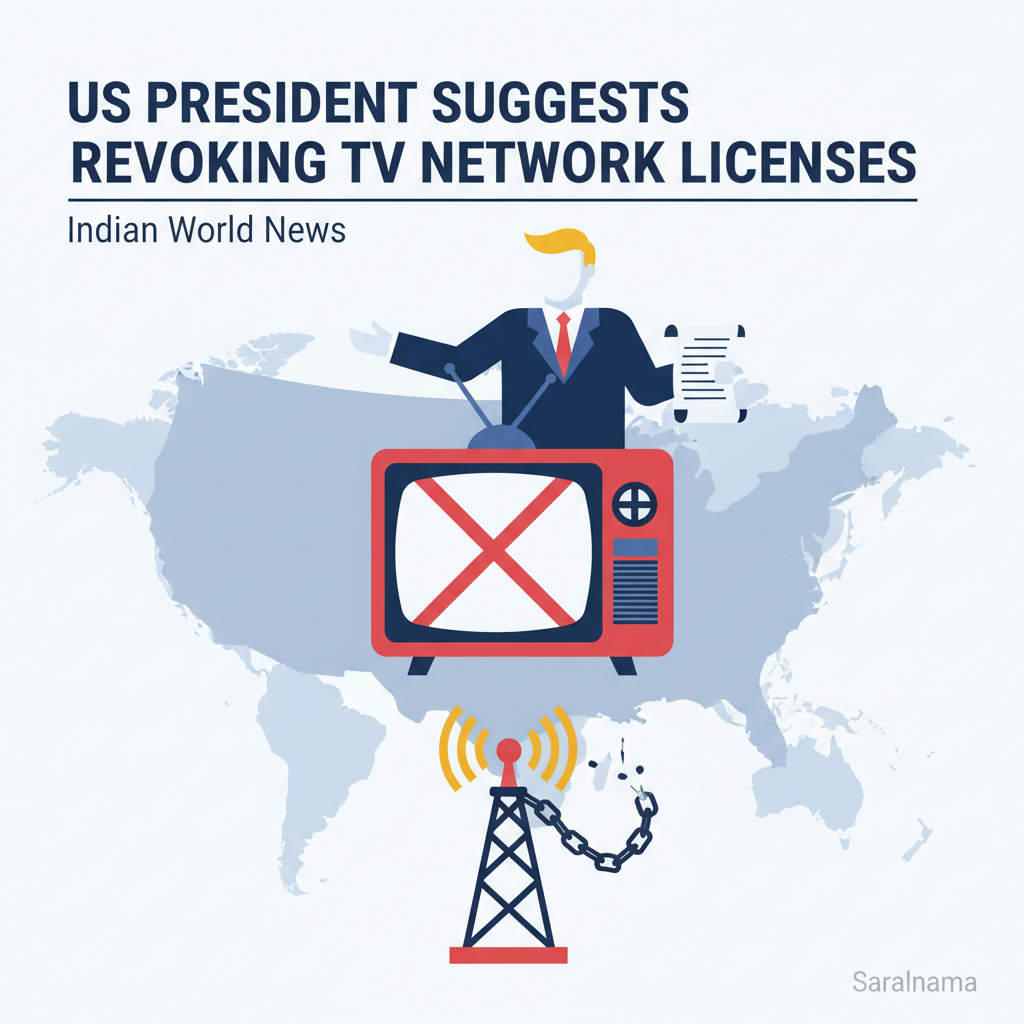 US President Suggests Revoking TV Network Licenses