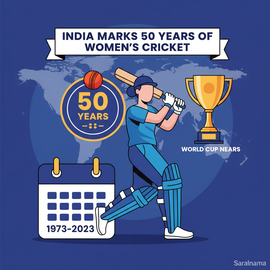 India Marks 50 Years of Women's Cricket as World Cup Nears