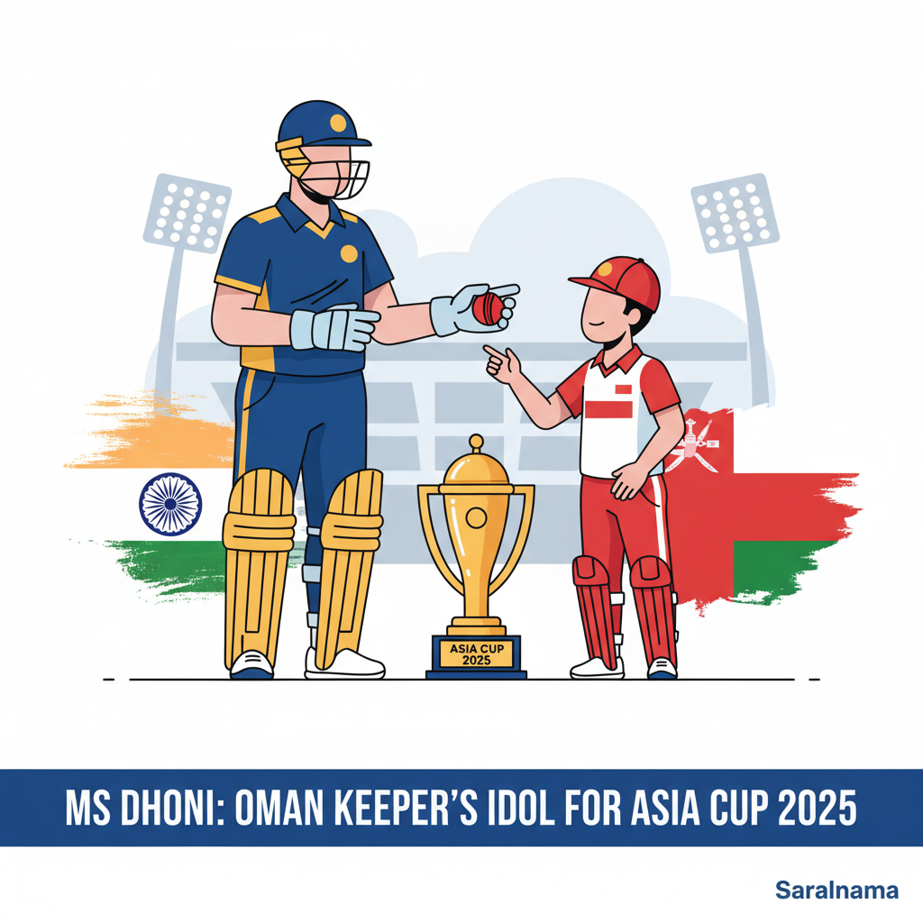 MS Dhoni: Oman Keeper's Idol for Asia Cup 2025