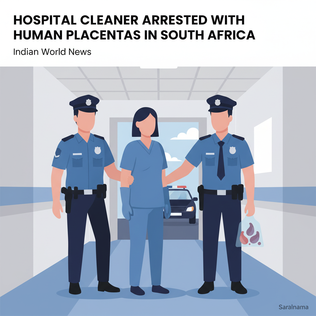 Hospital Cleaner Arrested with Human Placentas in South Africa