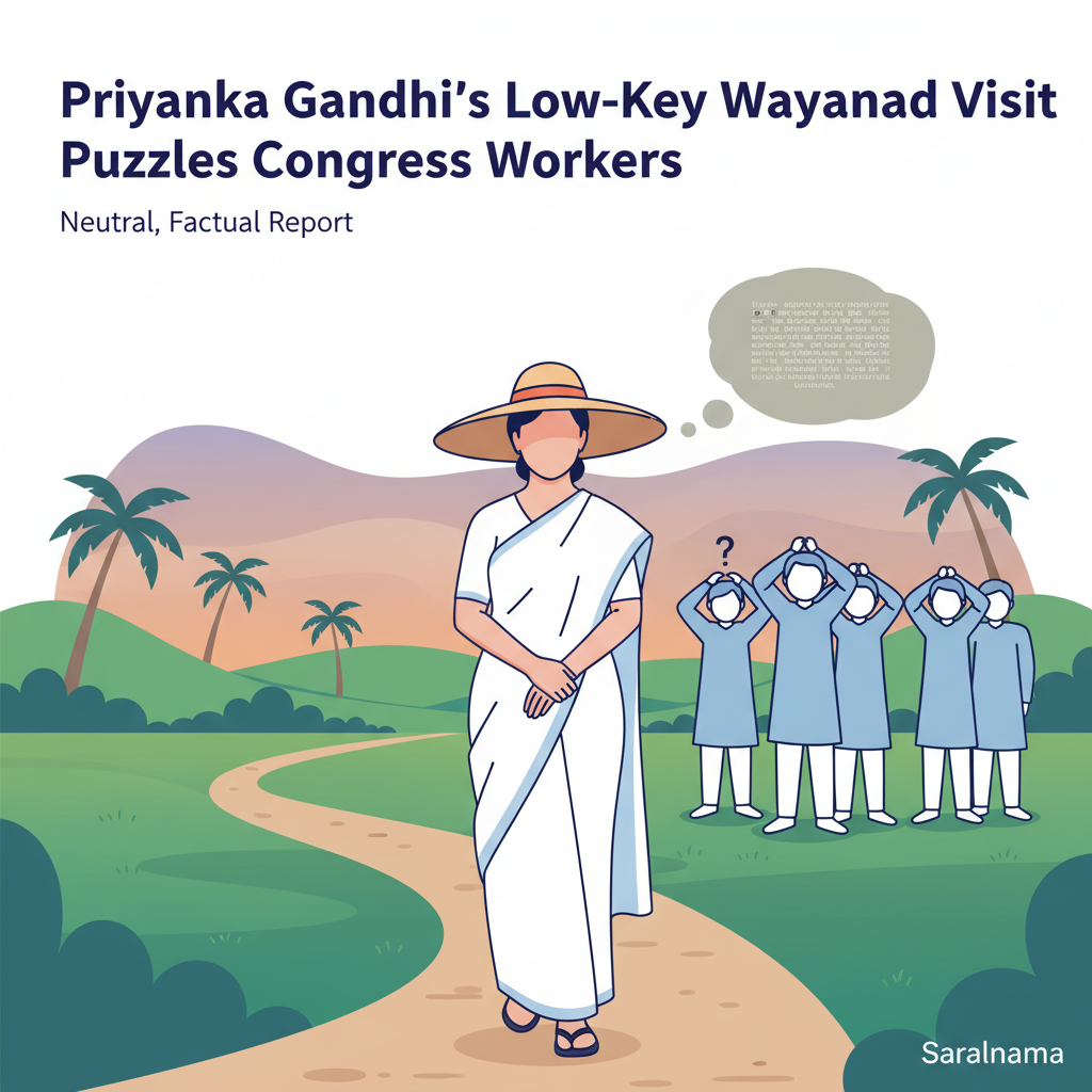 Priyanka Gandhi's Low-Key Wayanad Visit Puzzles Congress Workers