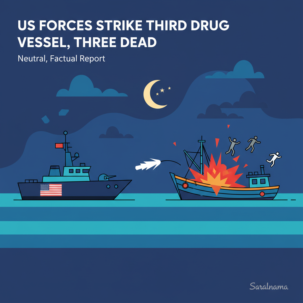 US Forces Strike Third Drug Vessel, Killing Three