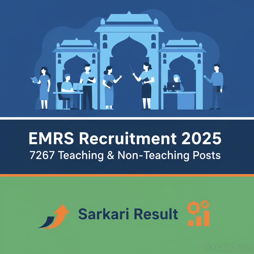 EMRS Recruitment 2025: 7267 Teaching & Non-Teaching Posts
