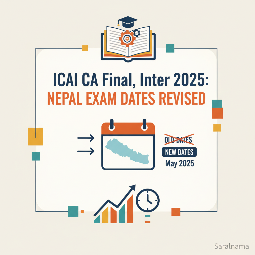ICAI CA Final, Inter 2025: Nepal Exam Dates Revised