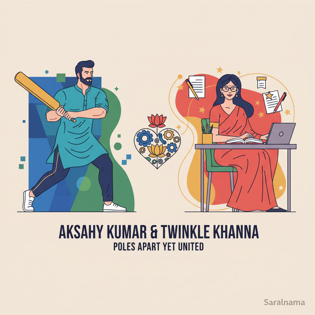 Akshay Kumar and Twinkle Khanna: Poles Apart Yet United