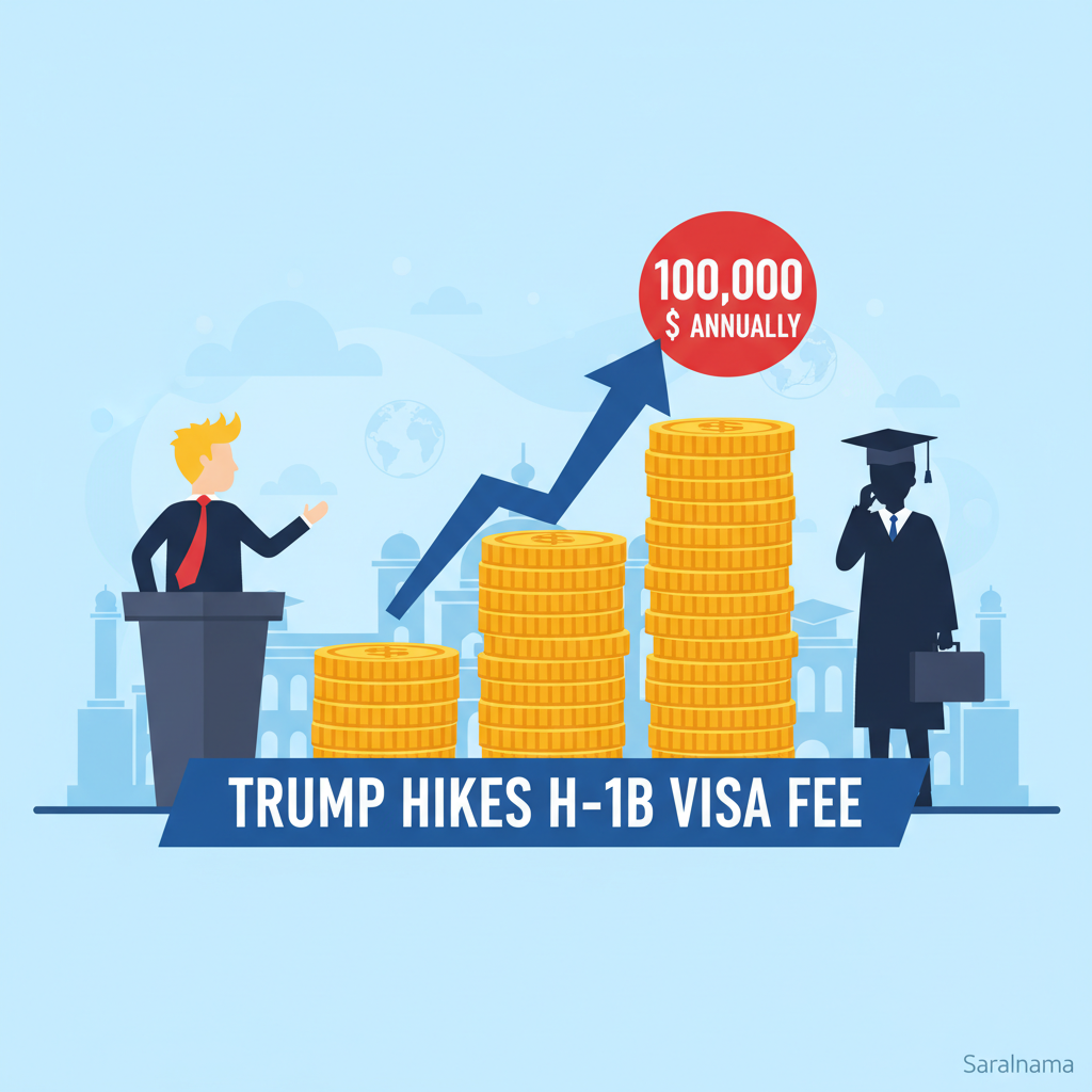 Trump Hikes H-1B Visa Fee to $100,000 Annually