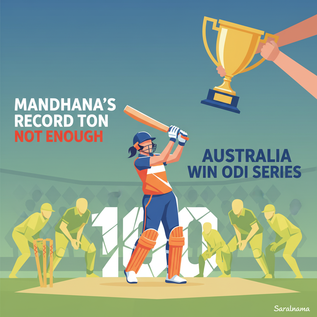 Mandhana's Record Ton Not Enough as Australia Win ODI Series