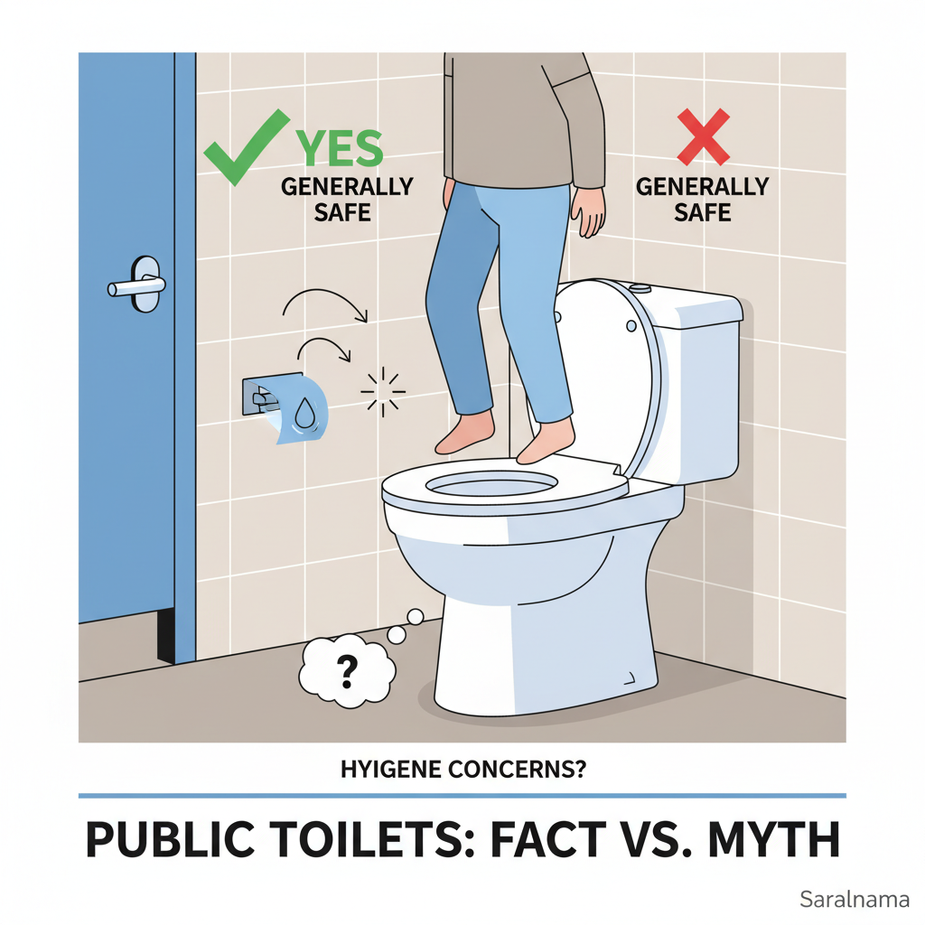 Is it OK to sit on public toilet seats?