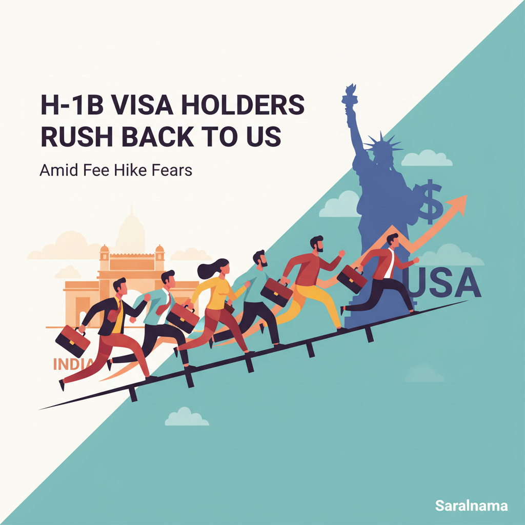 H-1B Visa Holders Rush Back to US Amid Fee Hike Fears