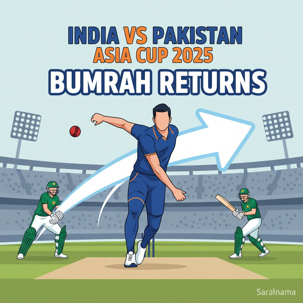 Bumrah Returns for India vs Pakistan Asia Cup 2025 Match