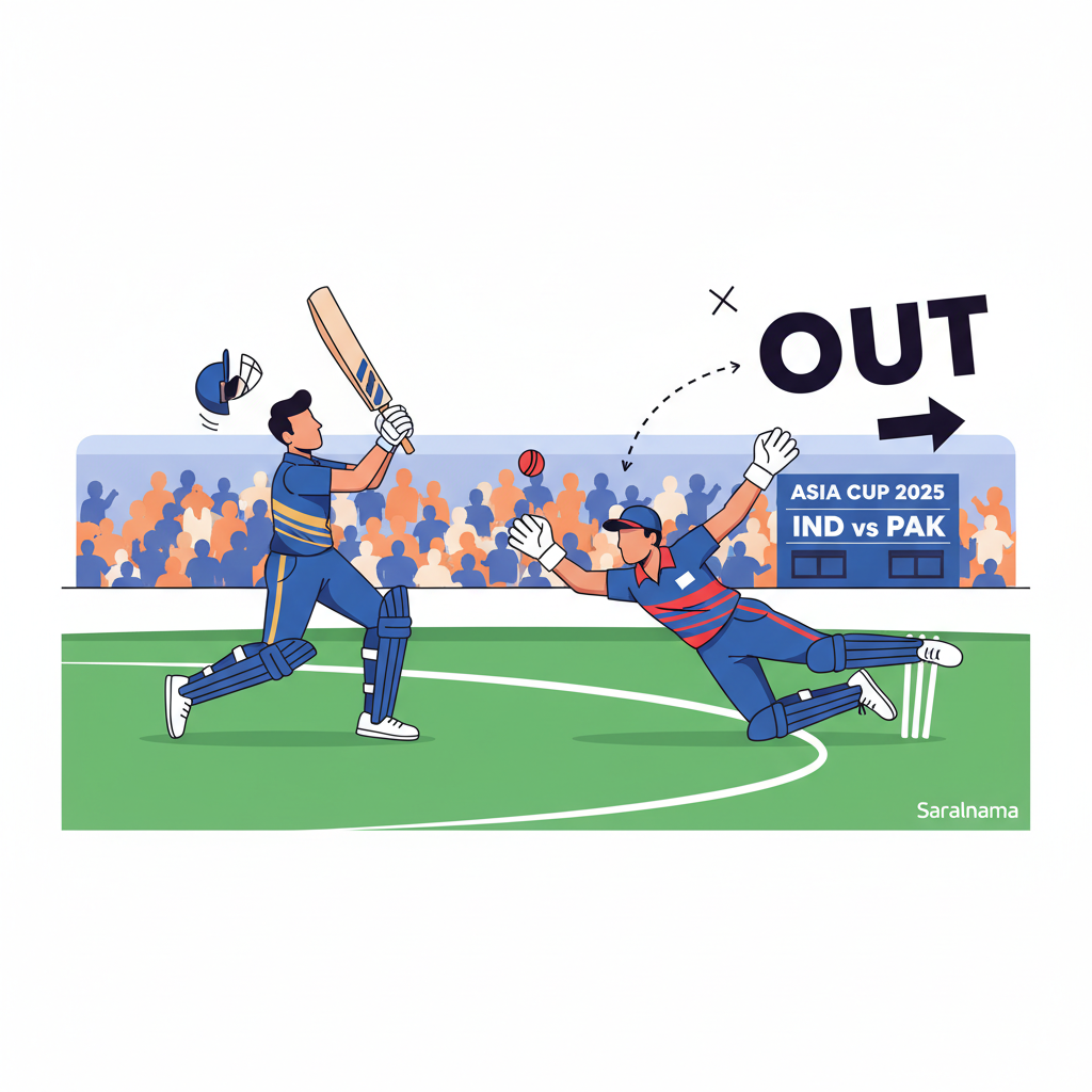 Samson's Controversial Catch Dismisses Zaman in Asia Cup 2025