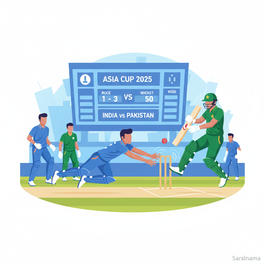 Suryakumar's Smart Run-Out in Asia Cup 2025 India-Pakistan Match