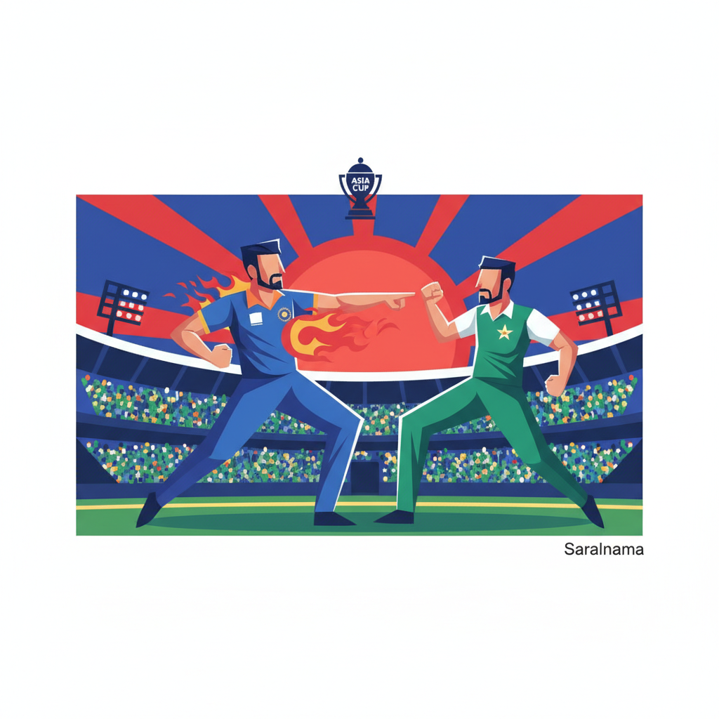 Gill's Fiery Gesture in India-Pakistan Asia Cup Clash