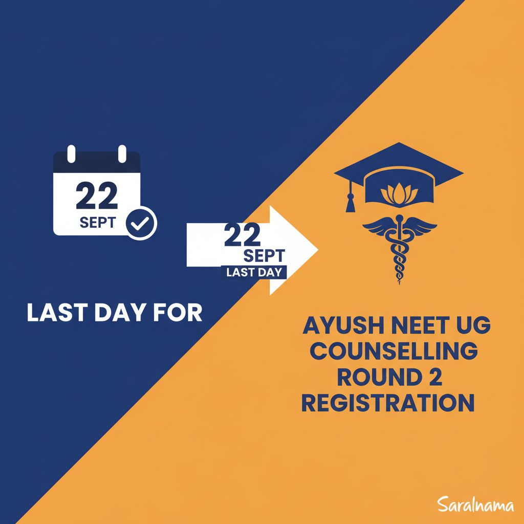 22 Sept: Last Day for AYUSH NEET UG Counselling Round 2 Registration