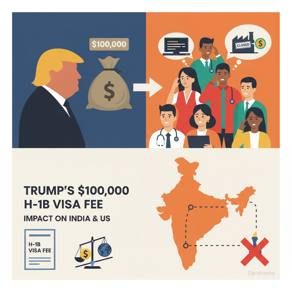 Trump's $100,000 H-1B Visa Fee: Impact on India and US