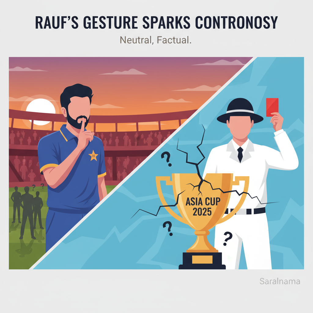 Asia Cup 2025: Rauf's Gesture Sparks Controversy