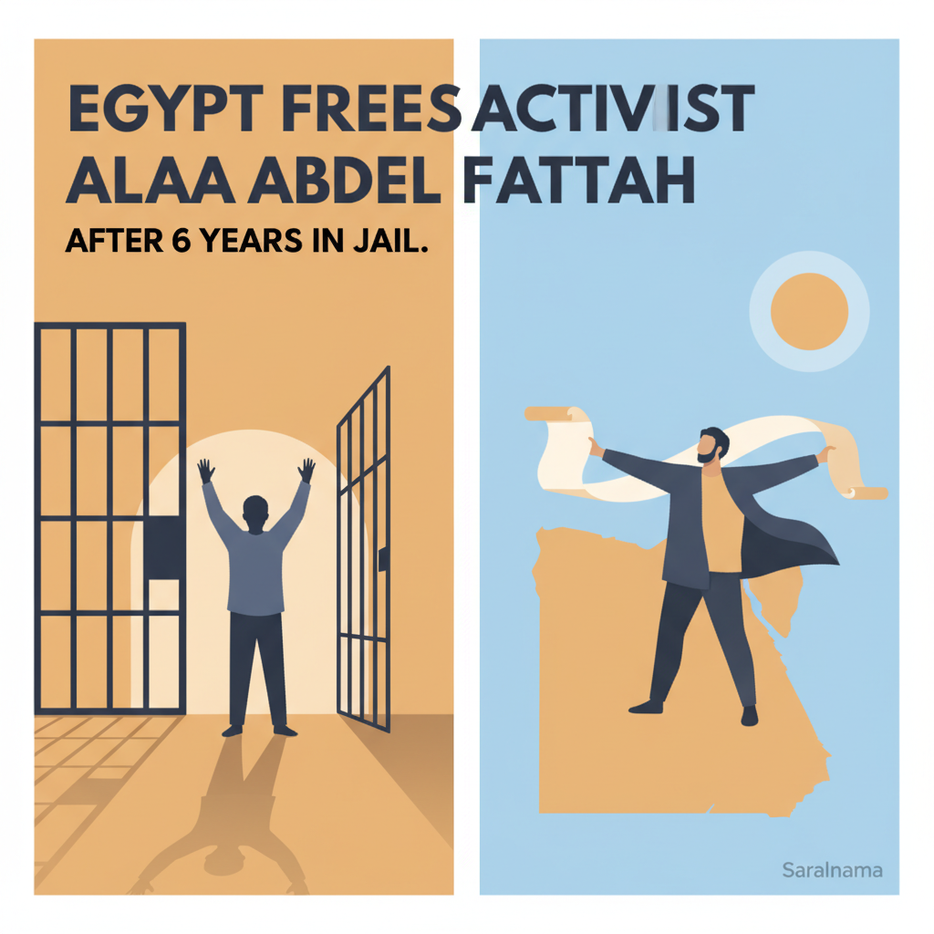 Egypt Frees Activist Alaa Abdel Fattah After 6 Years in Jail