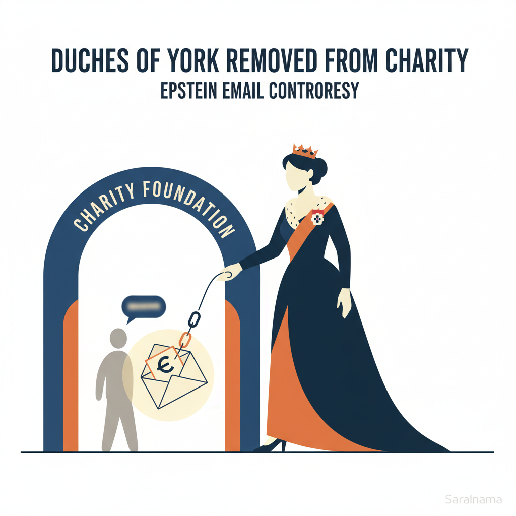 Duchess of York Sarah Ferguson removed from charity over Epstein email