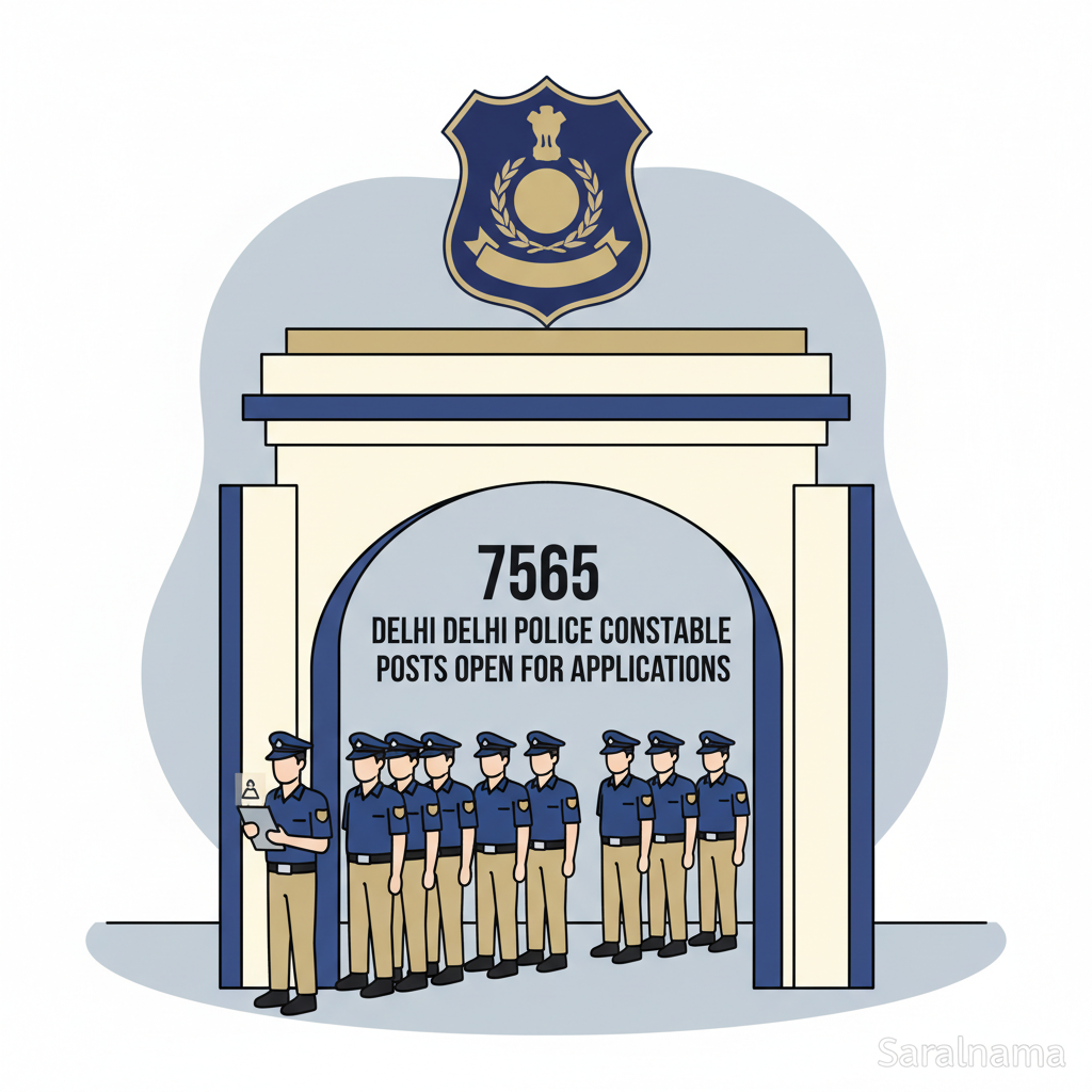 7565 Delhi Police Constable Posts Open for Applications